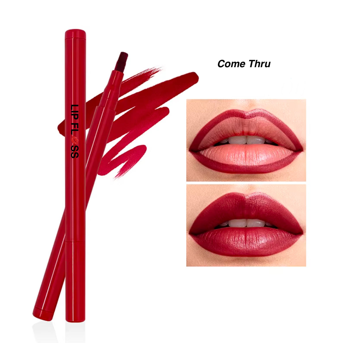 Come Thru Lip Floss Long Lasting Waterproof Matte Liquid lip stain & liner