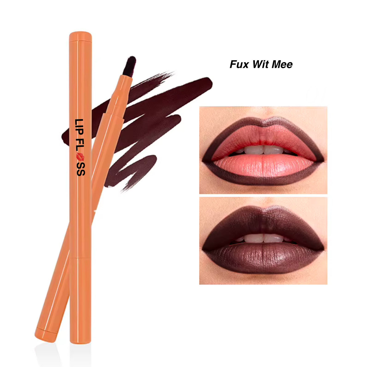 Fux Wit Mee, Lip Floss Long Lasting Waterproof Matte Liquid lip stain & liner