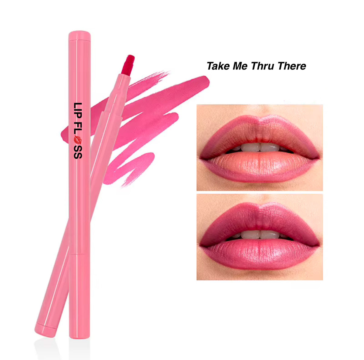 Take Me Thru There Lip Floss Long Lasting Waterproof Matte Liquid lip stain & liner